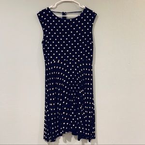 🌈🌈SOLD❤️❤️ LOFT polka dot black dress